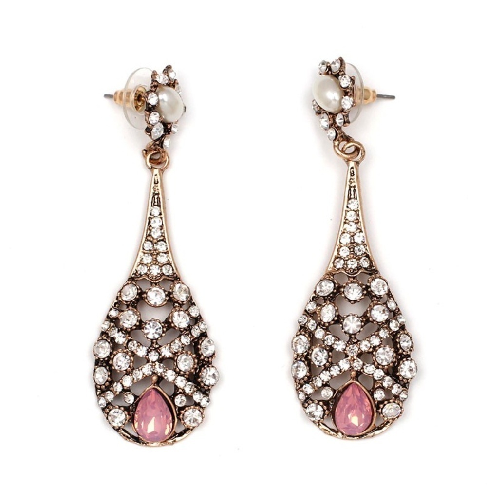 Last 1! Statement Water Drop Crystal Earrings